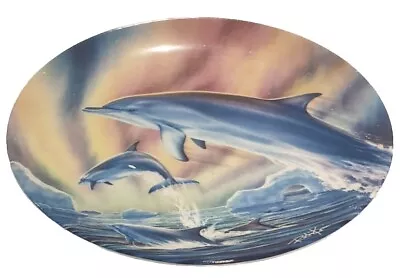 Buy Coalport Northern Lights Plate - Magical Dolphins Collection   With Certificate • 9.99£