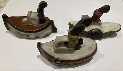 Buy 3 Vintage Tremar Cornwall Studio Pottery Ships. Excellent Condition • 21£