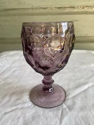 Buy Imperial Glass Ohio Provincial Amethyst Water Goblet 8oz Vintage Depression • 10.44£
