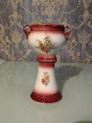 Buy Antique Staffordshire Empress Ironstone Vase Twin Handled • 35£