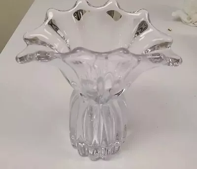 Buy Vintage Cofrac Art Verrier French Crystal Sculptural Vase  • 62.45£