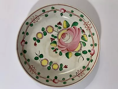 Buy Antique Staffordshire Creamware 5-1/2” Queens Rose Pattern Saucer. England. • 26.85£