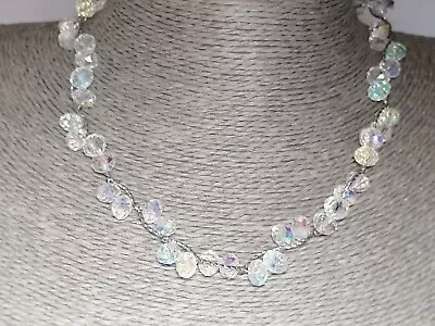 Buy M & S Faceted Glass Bead Necklace 764 • 12.95£