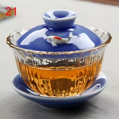 Buy Chinese Porcelain Pot Tea Set Bone China Tea Sets Dehua Gaiwan Tea Set Drinkware • 14.63£