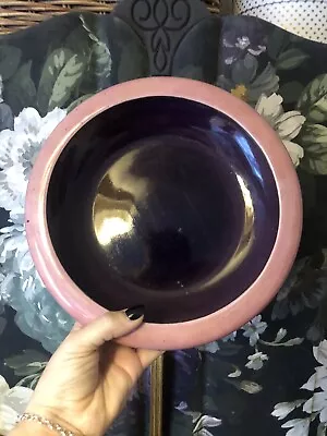 Buy Large Art Deco GRIMWADES  Byzantia  Ware LUSTRE BOWL, 1930’s Aubergine And Pink • 10£