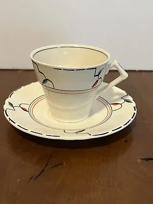 Buy Myott, Son & Co. Of England Hand Painted Cup And Saucer Set. Very Rare Art Deco • 18.02£