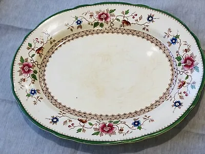Buy Cauldon England Oval Meat Platter Serving Plate Vintage Floral Design • 8.50£