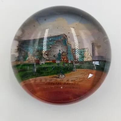 Buy Antique Victorian Crystal Palace From The Grounds Reflective Glass Paperweight • 17£