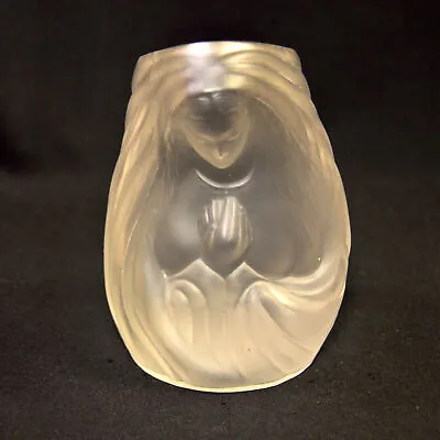 Buy Fenton Madonna Prayer Candle Light Vase Satin Crystal Velvet Glass 1978-1980+ • 56.69£