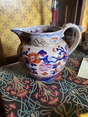 Buy Victorian Antique Barker And Son Jug B & S Japan Pattern Gaudy Welsh  • 9.99£