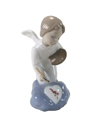 Buy RETIRED RARE NAO LLADRO 1443  IT'S FOR YOU  Angel Painting On Cloud Figurine • 92.56£
