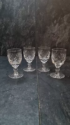 Buy Lead Crystal Shot Glasses Set Of 4 Liquor Glasses 3 1/4  • 15£