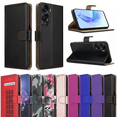 Buy For Honor 90 Lite 5G Case, Slim Leather Wallet Flip Shockproof Stand Phone Cover • 5.95£