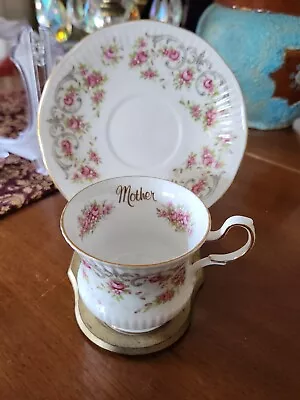 Buy Queen's Fine Bone China Teacup And Saucer England Mother • 14.23£