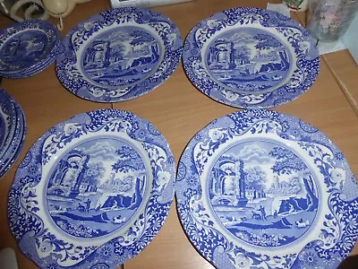 Buy BNWT Spode Blue Italian 4 Dinner Plates  Brand New • 34£