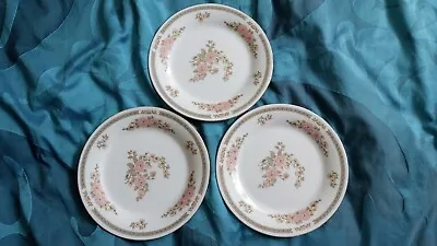 Buy Crown Ming Fine China Floral Mist 19cm Approx Plates X 3 • 5£