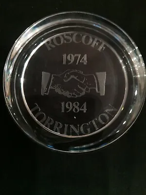Buy Rare Dartington Crystal Paperweight Torrington Roscoff Ten Years Of Twining 3.5  • 6.99£