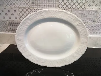 Buy Royal Cauldon  Bristol Garden Ironstone England White Platter 13  X 10.5  • 7.99£
