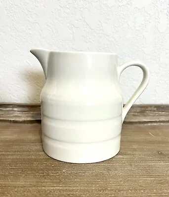 Buy Vintage Lord Nelson Pottery England Pitcher Jug 11-77 White Ringed 4 ¾ In. • 18.97£