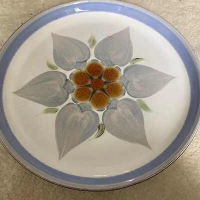 Buy Vintage Denby Chatsworth Blue Dinner Plate 10” Hand Painted • 8£