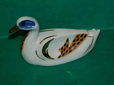 Buy Porcelanas Miquel Requena Stylised Teal Duck Figurine Valencia Spain • 24.99£