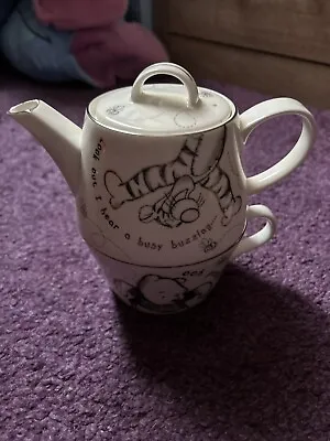 Buy Brand New: Disney Fine Bone China Winnie The Pooh And Tigger Teapot And Cup • 5.99£