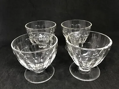 Buy Baccarat Crystal Clear Charmes Pattern-Water/Wine Goblet 2 3/4”  Set Of 4 • 83£