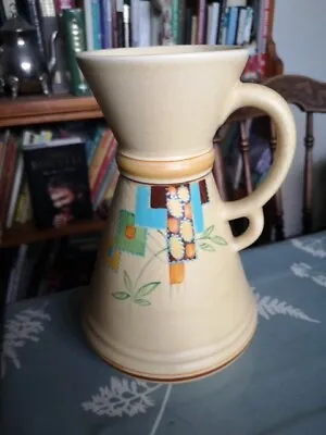 Buy Decoro Pottery Art Deco Hand Decorated Vase With Pretty Plant Square Motif.  • 14.99£