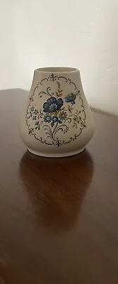 Buy Vintage Purbeck Swanage Ceramics-England Blue Floral Flowers Vase  • 5£