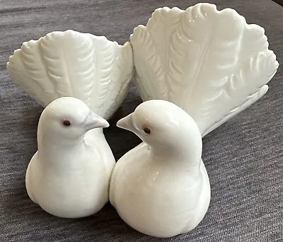 Buy Lladro Figurine COUPLE OF KISSING WHITE DOVES LOVE BIRDS • 47.31£