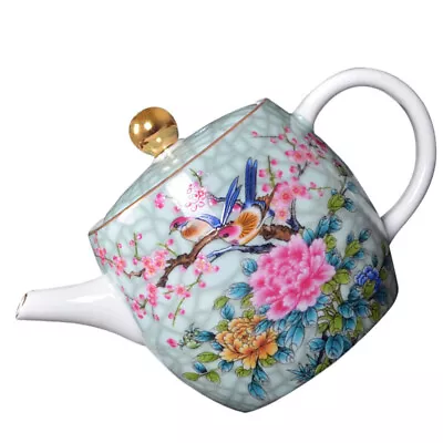 Buy Chinese Ceramic Teapot Vintage Bird Flower Tea Kettle Accessory Glass Teaware-RL • 16.58£