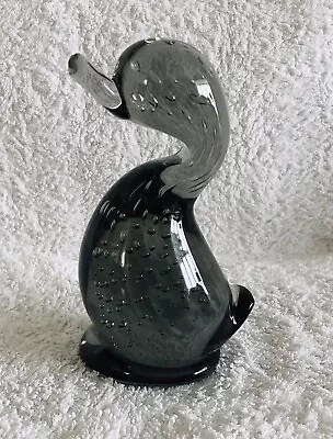 Buy Whitefriars Glass Rare Silver Classic Duck Ht. 5 1/2” • 85£