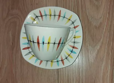 Buy Midwinter  Pottery Fashion Shape Cherokee Cup And Saucer. Jessie Tait. • 18£