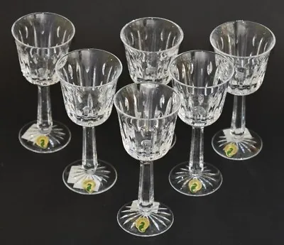 Buy Waterford Crystal ~ Roscrea Cut ~ Set Of Six 7  Claret Wine Glasses ~ New Irish  • 225£