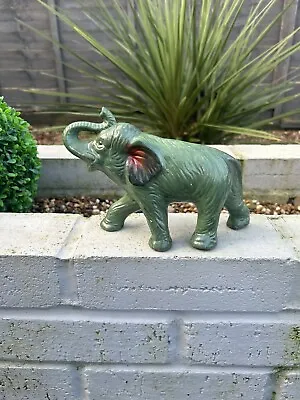 Buy Green Elephant Figure Ornament Pottery Porcelain Stunning Collectors • 14.69£