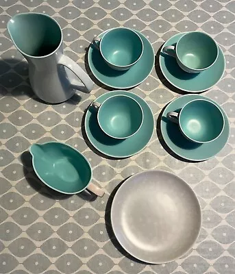 Buy VINTAGE Poole Pottery Twintone - Ice Green And Seagull, Ice Green And Mushroom • 4£