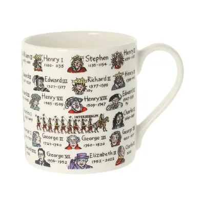 Buy Kings And Queens With Dates Charles III Quite Big Bone China Mug 350ml • 17.70£
