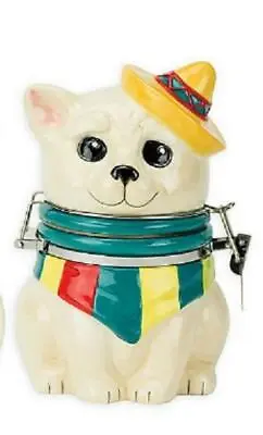 Buy Chihuahua Ceramic Dog Hinged Jar Figural Fun Boston Warehouse Sombrero NWT • 16.32£