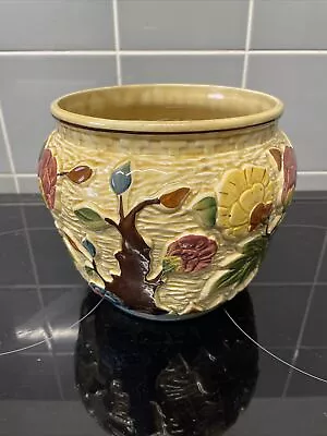 Buy Vintage Staffordshire Handpainted  Pottery Vase Indian Tree H J Wood • 12£