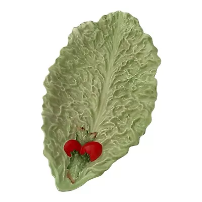 Buy Carltonware Lettuce Leaf Salad Serving Tray Handpainted Made In England Vintage • 12.99£
