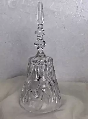Buy Vintage Glass Bell With Clapper Height 18.5 Cm (7 ) Detailed Pattern • 4.99£