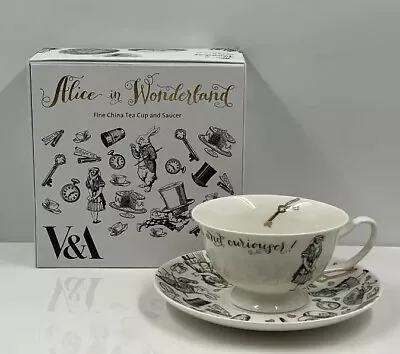 Buy V&a Alice In Wonderland Fine China Tea Cup And Saucer Set - Boxed • 14.99£