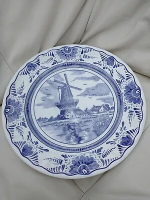 Buy Delft Blue Windmill Plate • 10£