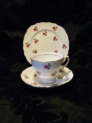 Buy Vintage Colclough Fragrance Pink Rose Bud Trio Cup Saucer Plate Bone China Box4 • 5.99£