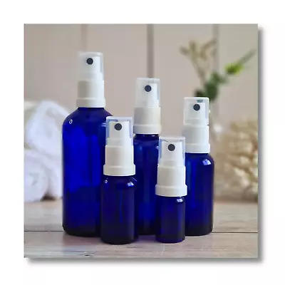 Buy Elegant Glass Bottles With White Finger Spray Aromatherapy Fine Mist Application • 49.95£