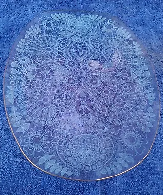 Buy Vintage Chance Bros White Glass Filigree/Lace Plate/Dish.  1971 Great Condition  • 10£