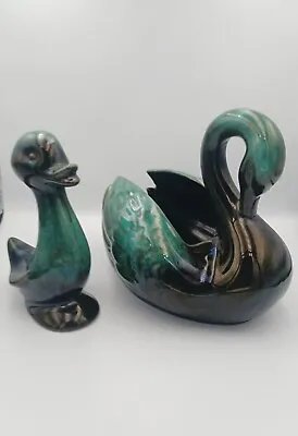 Buy Blue Mountain Pottery Canada Swan/Goose Excellent. With Baby Gosling/Signet  • 30£