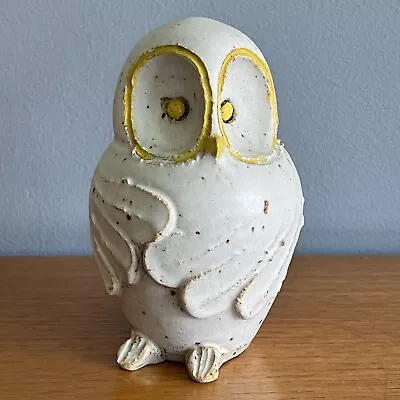 Buy Vintage Stoneware Pottery Owl Bird Ornament Figurine Arran? Scotland • 22£