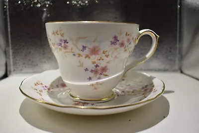 Buy Vintage Duchess Bone China England Spinney Pattern Footed Teacup & Saucer • 9.53£