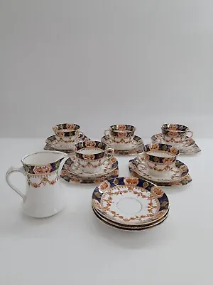 Buy Antique St Michael Pottery China Tea Cup, Saucer & Side Plates 19 (20) Piece Set • 45.99£